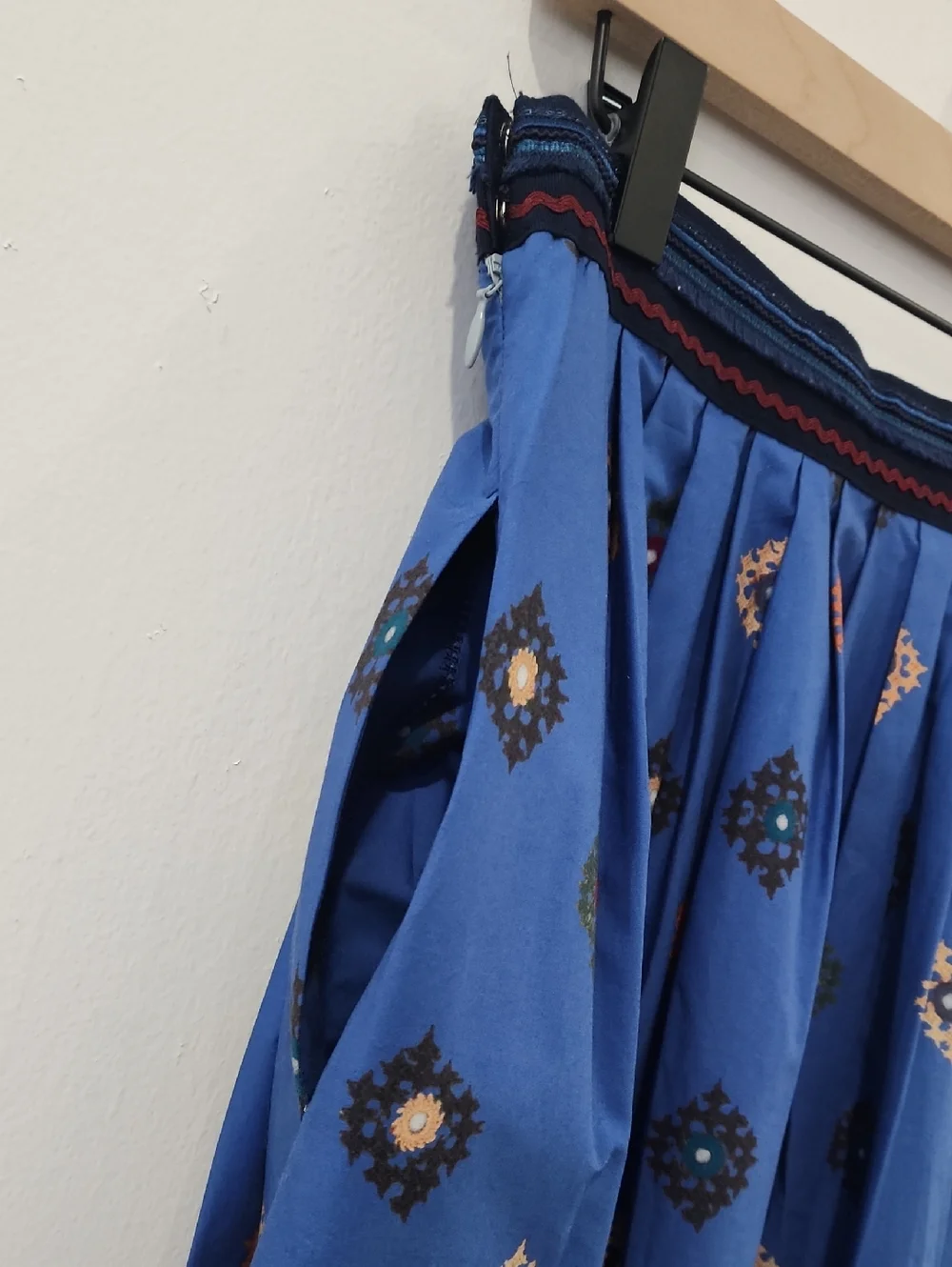 Weekend Max Mara Patterned cotton Midi Skirt